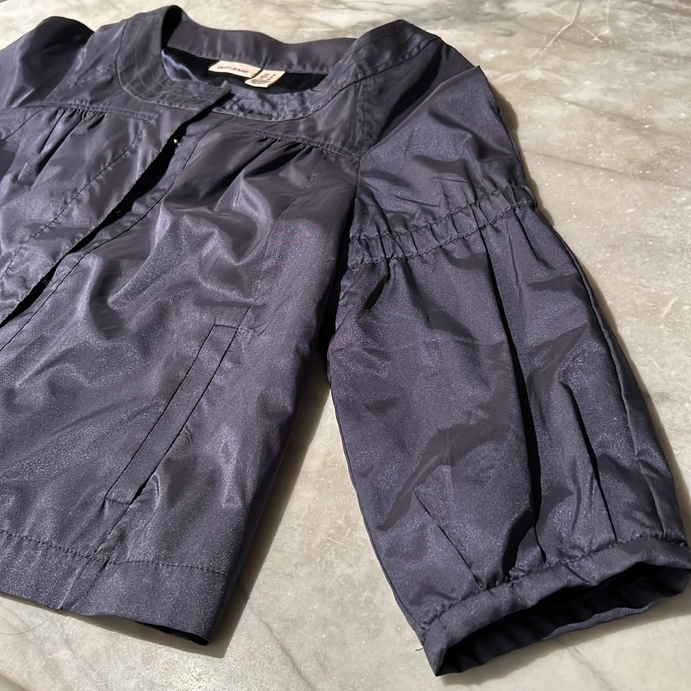 DKNY Steel blue jacket with navy satin lining. Size M but fits up to XL